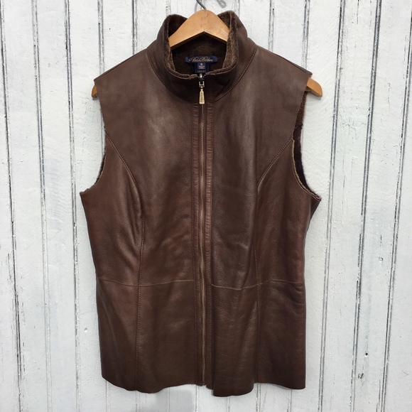 brooks vest womens brown